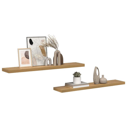 vidaXL Wandregal 2 pcs Braun 120 x 23,5 x 4 cm Holzwerkstoff