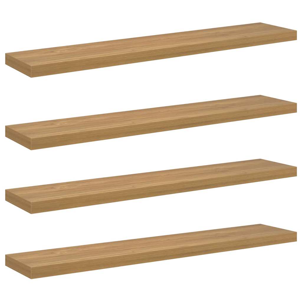 vidaXL Wandregal 4 pcs Braun 120 x 23,5 x 4 cm Holzwerkstoff