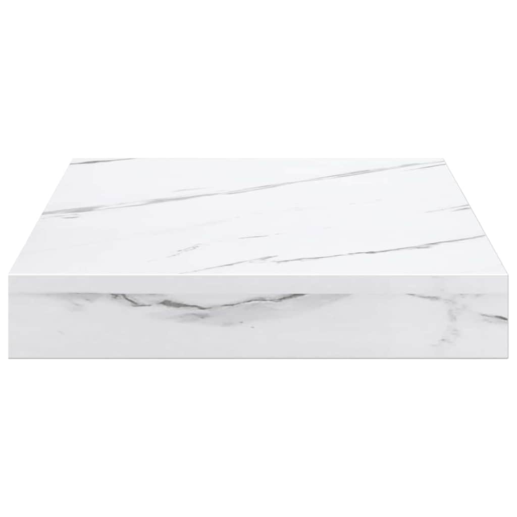 vidaXL Wandregal Weiß Marmor 23 x 23,5 x 4 cm Holzwerkstoff
