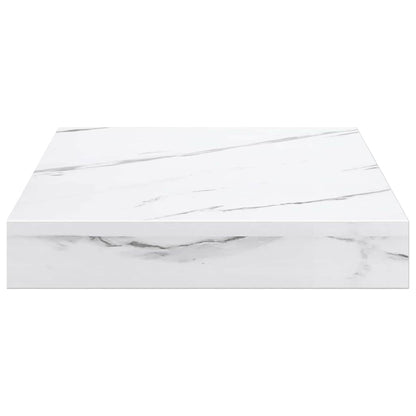 vidaXL Wandregal Weiß Marmor 23 x 23,5 x 4 cm Holzwerkstoff