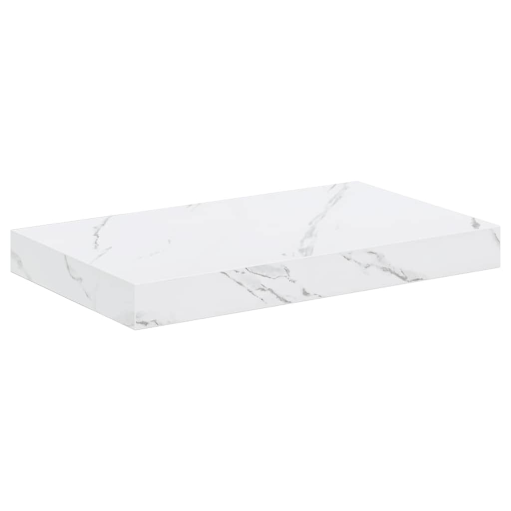 vidaXL Wandregal Weiß Marmor 40 x 23,5 x 4 cm Holzwerkstoff