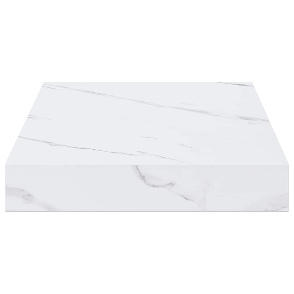 vidaXL Wandregal Weiß Marmor 40 x 23,5 x 4 cm Holzwerkstoff