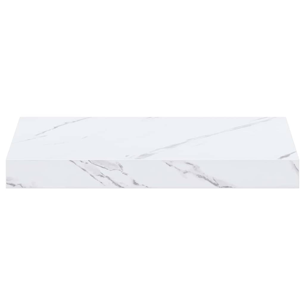 vidaXL Wandregal 4 pcs Weiß Marmor 40 x 23,5 x 4 cm Holzwerkstoff