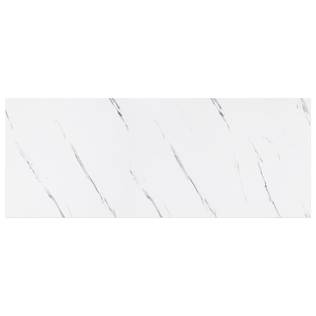 vidaXL Wandregal Wandmontiert Weiß Marmor 50 x 23 x 4 cm Holzwerkstoff