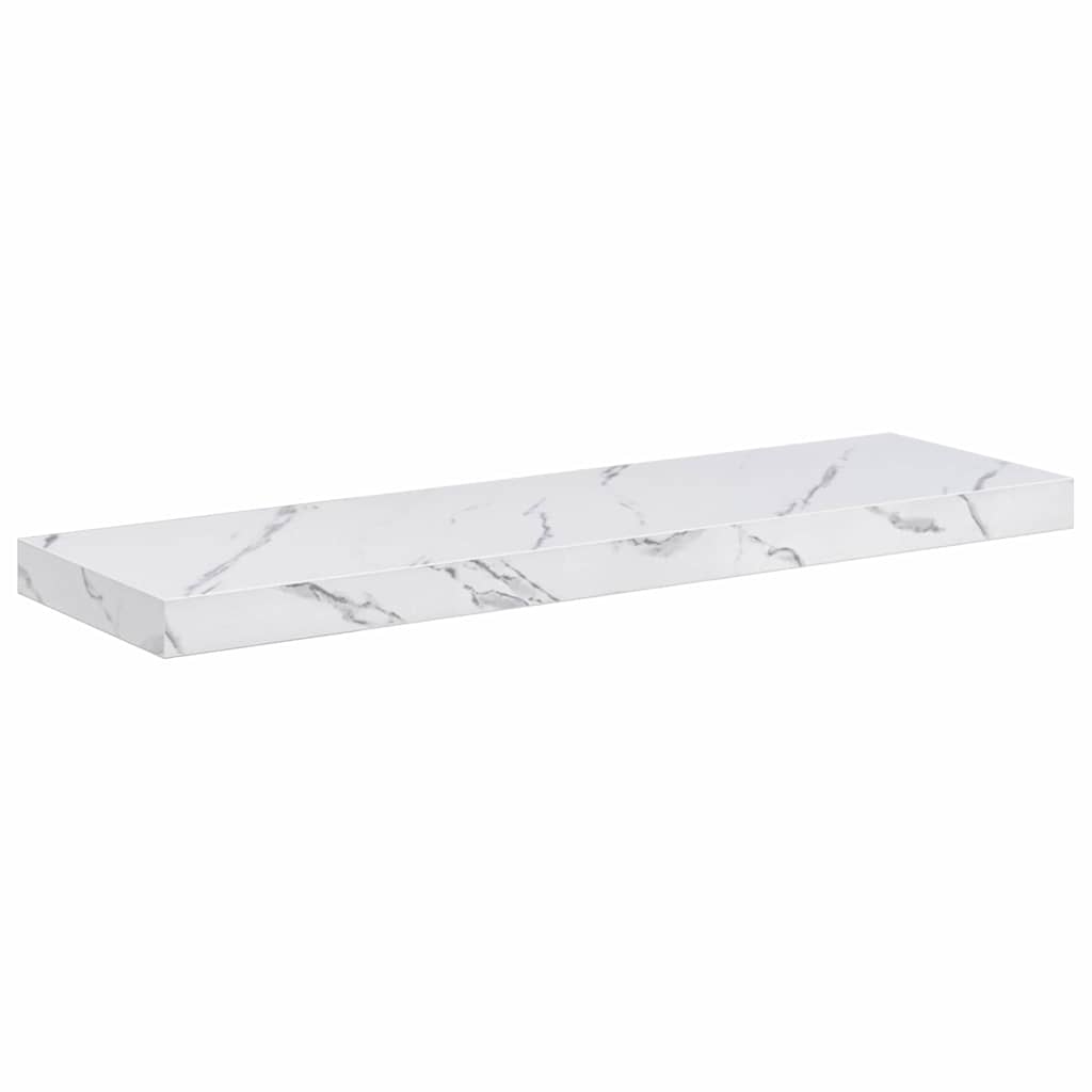 vidaXL Wandregal 4 pcs Weiß Marmor 80 x 23,5 x 4 cm Holzwerkstoff