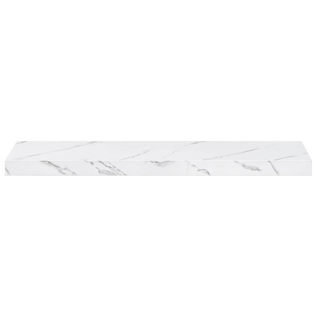 vidaXL Wandregal 4 pcs Weiß Marmor 80 x 23,5 x 4 cm Holzwerkstoff