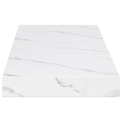 vidaXL Wandregal 4 pcs Weiß Marmor 80 x 23,5 x 4 cm Holzwerkstoff