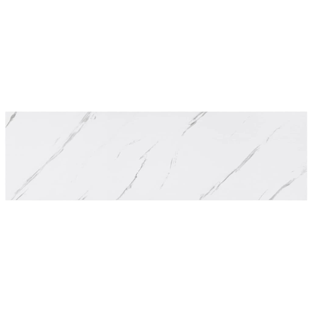vidaXL Wandregal 4 pcs Weiß Marmor 80 x 23,5 x 4 cm Holzwerkstoff