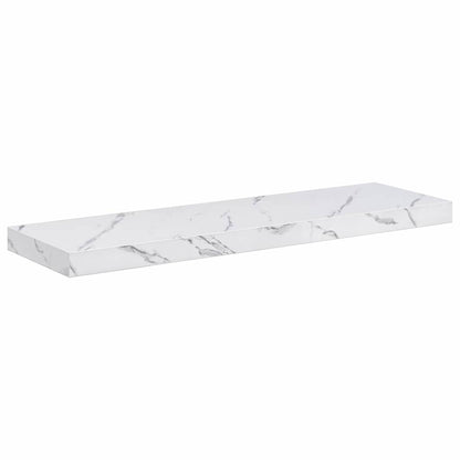 vidaXL Wandregal 4 pcs Weiß Marmor 90 x 23,5 x 4 cm Holzwerkstoff