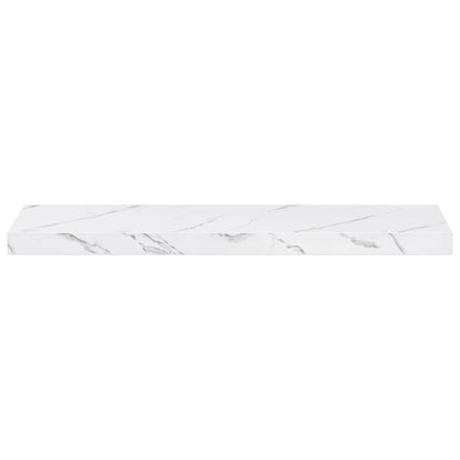 vidaXL Wandregal 4 pcs Weiß Marmor 90 x 23,5 x 4 cm Holzwerkstoff