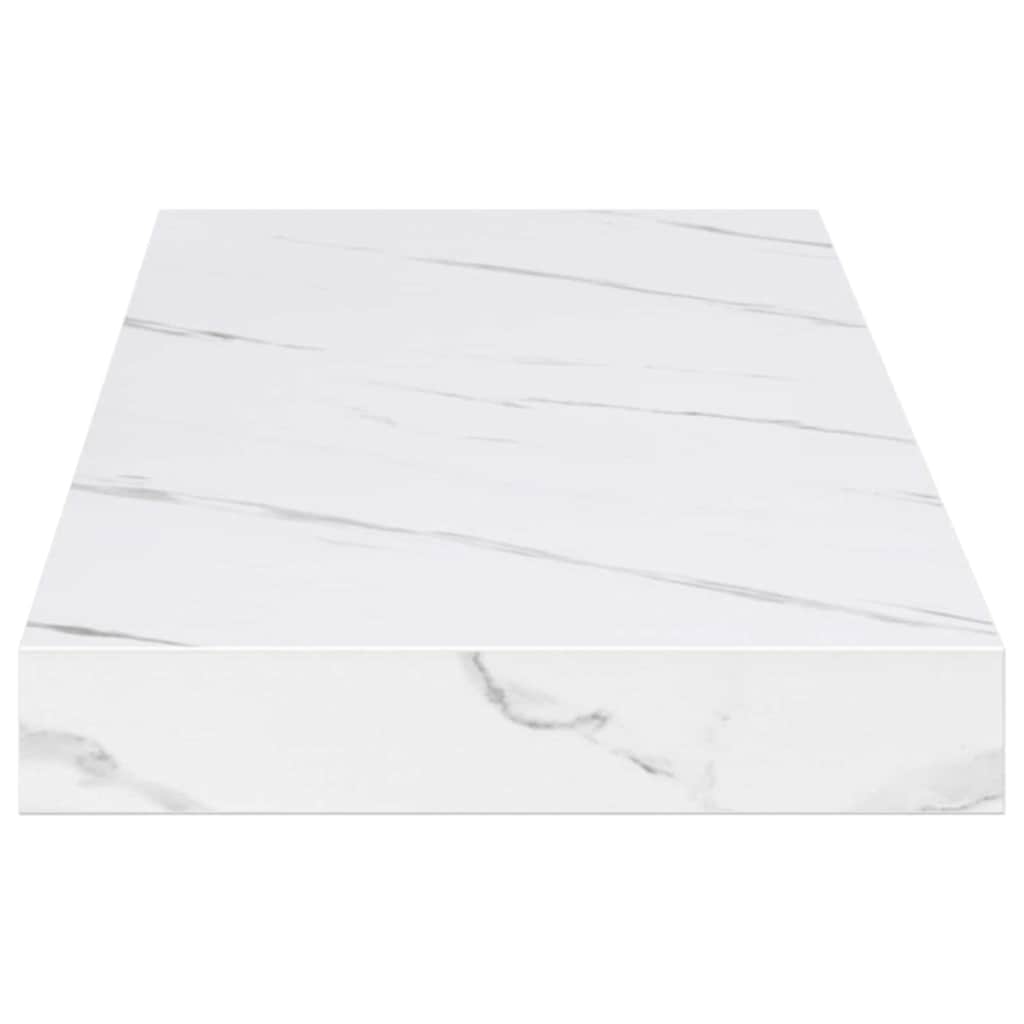 vidaXL Wandregal 4 pcs Weiß Marmor 90 x 23,5 x 4 cm Holzwerkstoff