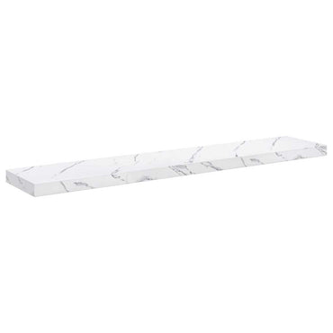 vidaXL Wandregal Weiß Marmor 120 x 23,5 x 4 cm Holzwerkstoff