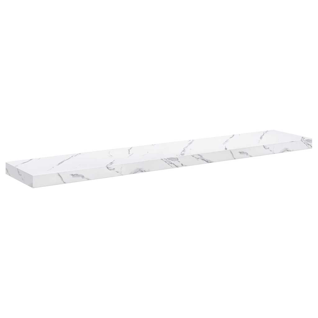 vidaXL Wandregal 4 pcs Weiß Marmor 120 x 23,5 x 4 cm Holzwerkstoff