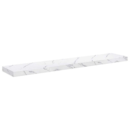 vidaXL Wandregal 4 pcs Weiß Marmor 120 x 23,5 x 4 cm Holzwerkstoff