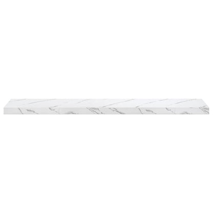 vidaXL Wandregal 4 pcs Weiß Marmor 120 x 23,5 x 4 cm Holzwerkstoff