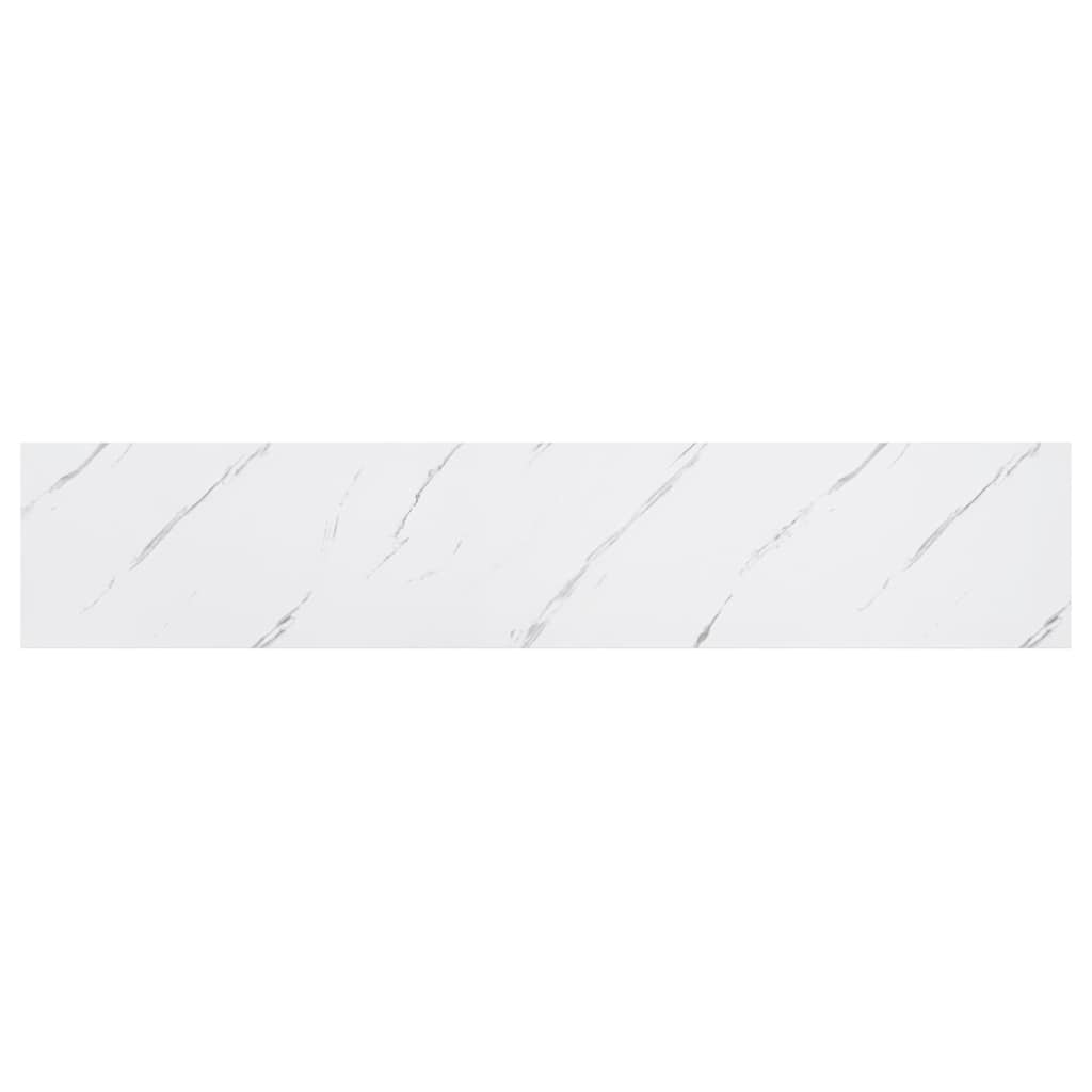 vidaXL Wandregal 4 pcs Weiß Marmor 120 x 23,5 x 4 cm Holzwerkstoff