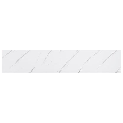 vidaXL Wandregal 4 pcs Weiß Marmor 120 x 23,5 x 4 cm Holzwerkstoff