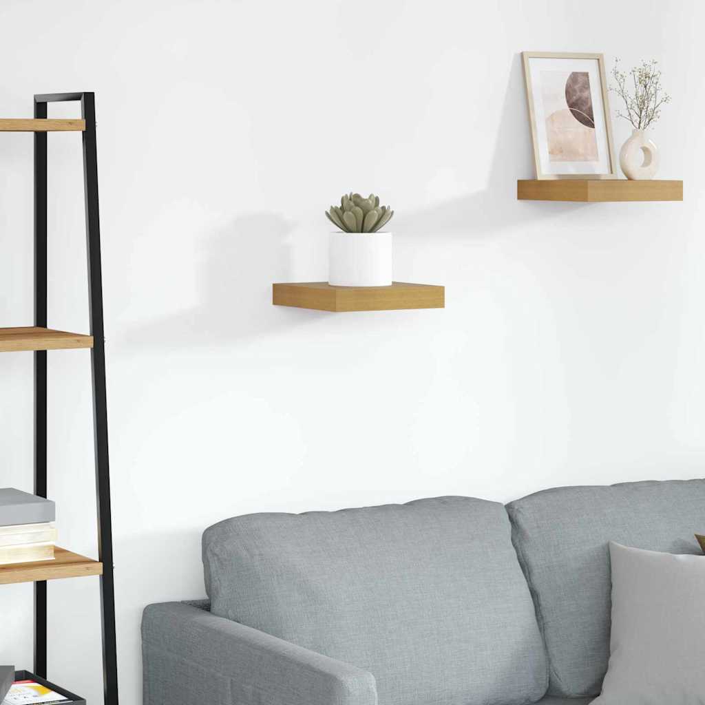vidaXL Wandregal Wandmontiert Beige 23 x 23,5 x 4 cm Holzwerkstoff