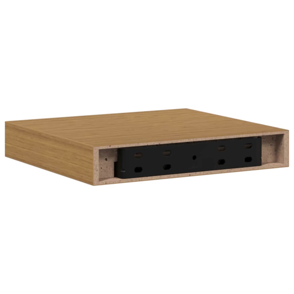 vidaXL Wandregal Wandmontiert Beige 23 x 23,5 x 4 cm Holzwerkstoff