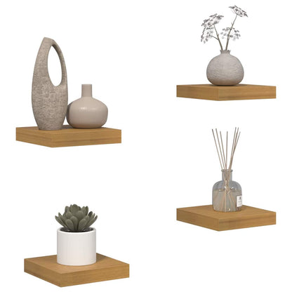 vidaXL Wandregal 4 pcs Beige 23 x 23,5 x 4 cm Holzwerkstoff