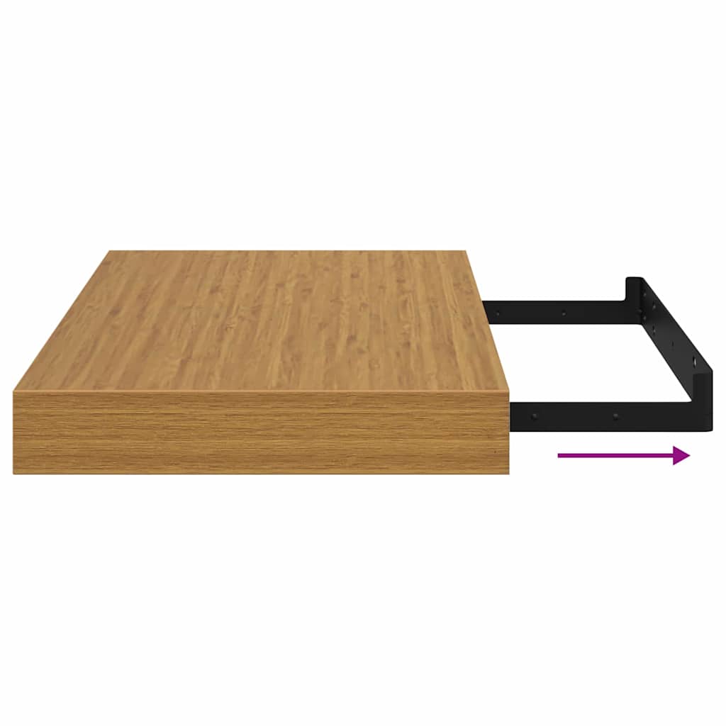vidaXL Wandregal Wandmontiert Beige 40 x 23,5 x 4 cm Holzwerkstoff