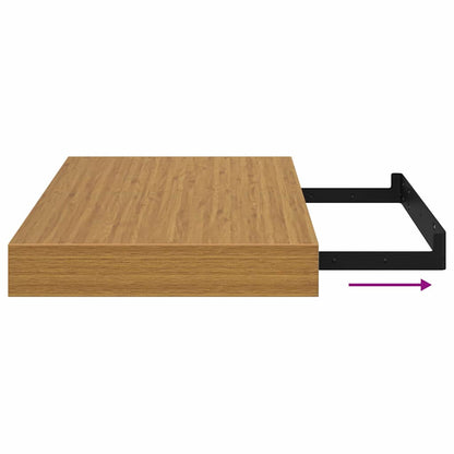 vidaXL Wandregal Wandmontiert Beige 40 x 23,5 x 4 cm Holzwerkstoff