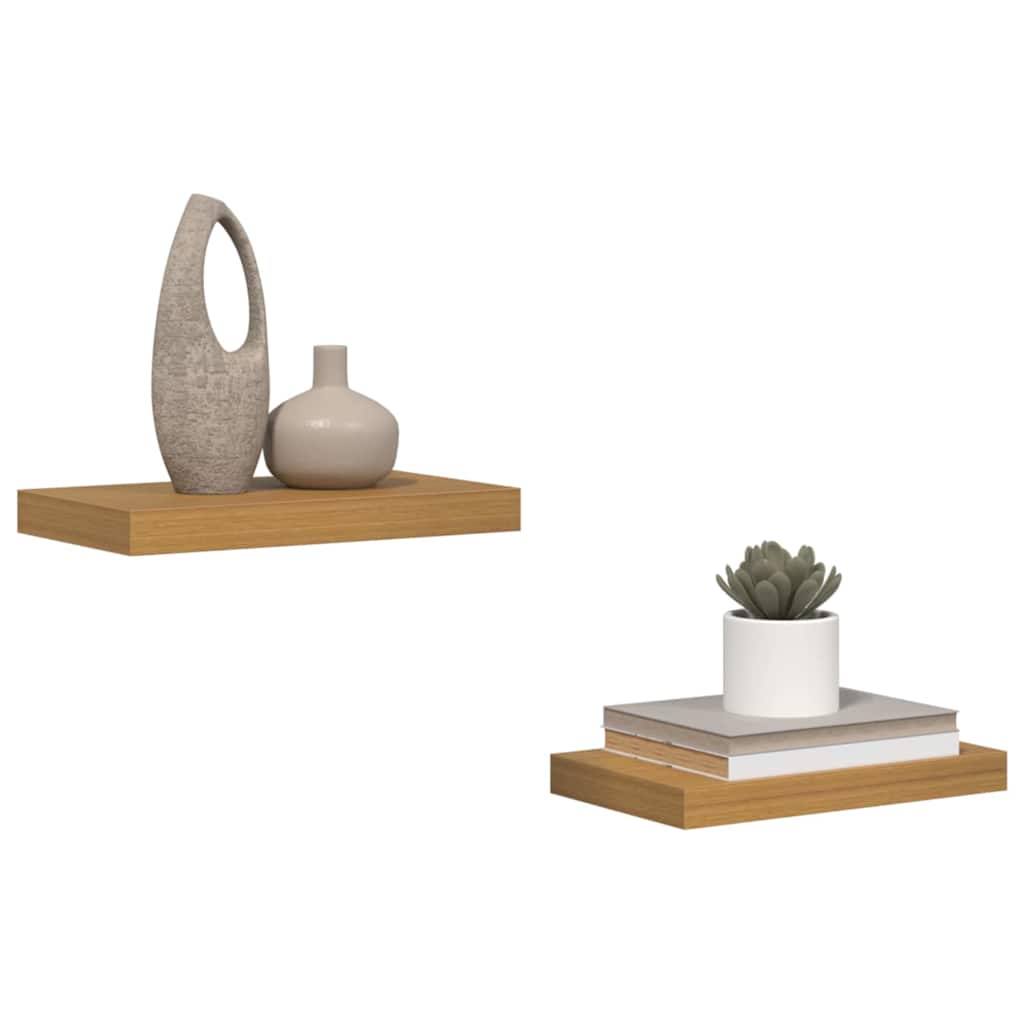 vidaXL Wandregal 2 pcs Beige 40 x 23,5 x 4 cm Holzwerkstoff
