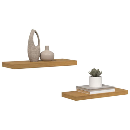 vidaXL Wandregal 2 pcs Beige 60 x 23,5 x 4 cm Holzwerkstoff