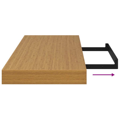 vidaXL Wandregal Wandmontiert Beige 80 x 23,5 x 4 cm Holzwerkstoff