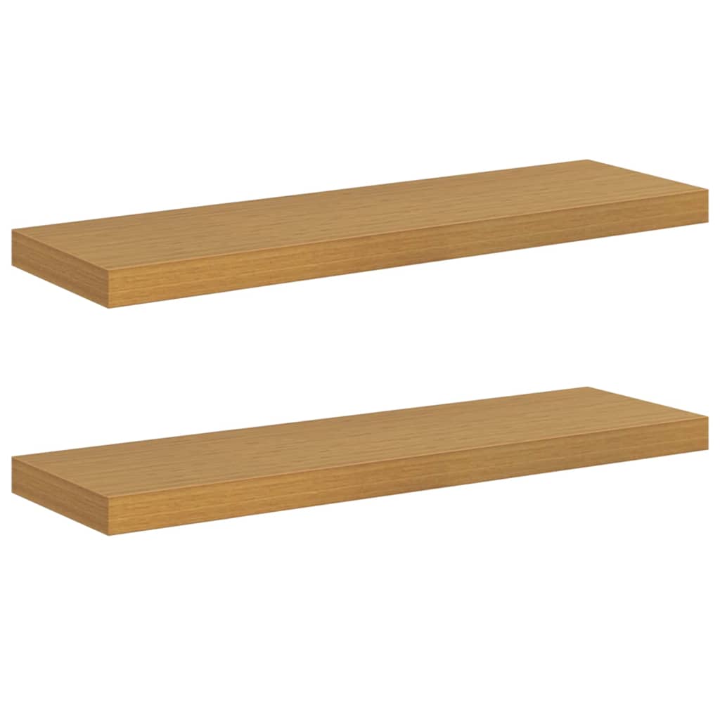 vidaXL Wandregal 2 pcs Beige 90 x 23,5 x 4 cm Holzwerkstoff