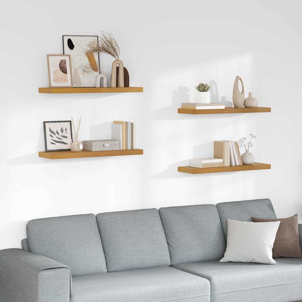 vidaXL Wandregal 4 pcs Beige 90 x 23,5 x 4 cm Holzwerkstoff