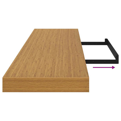 vidaXL Wandregal Wandmontiert Beige 120 x 23,5 x 4 cm Holzwerkstoff