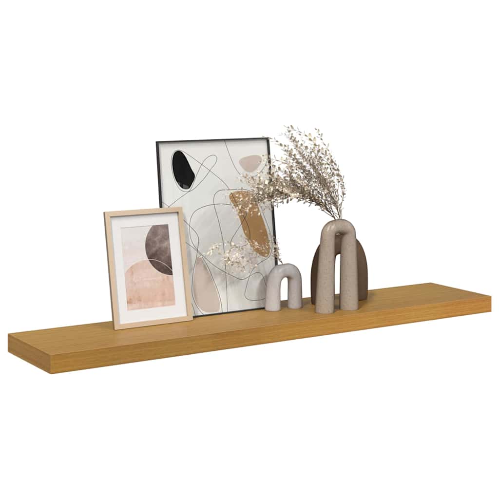 vidaXL Wandregal Wandmontiert Beige 120 x 23,5 x 4 cm Holzwerkstoff