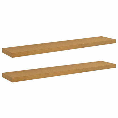 Wandregal 2 pcs Beige 120 x 23,5 x 4 cm Holzwerkstoff