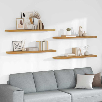 vidaXL Wandregal 4 pcs Beige 120 x 23,5 x 4 cm Holzwerkstoff