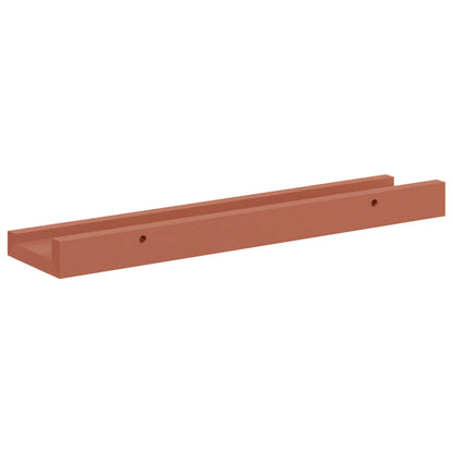 vidaXL Wandregal mit Regal 2 pcs Rot 40 x 9 x 3 cm Holzwerkstoff