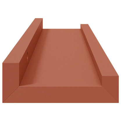 vidaXL Wandregal mit Regal 2 pcs Rot 40 x 9 x 3 cm Holzwerkstoff