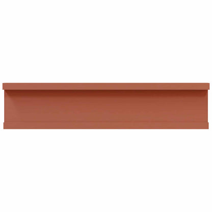 vidaXL Wandregal mit Regal 2 pcs Rot 40 x 9 x 3 cm Holzwerkstoff