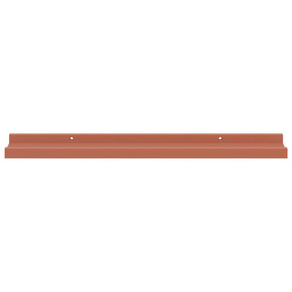 vidaXL Wandregal mit Regal 2 pcs Rot 60 x 9 x 3 cm Holzwerkstoff