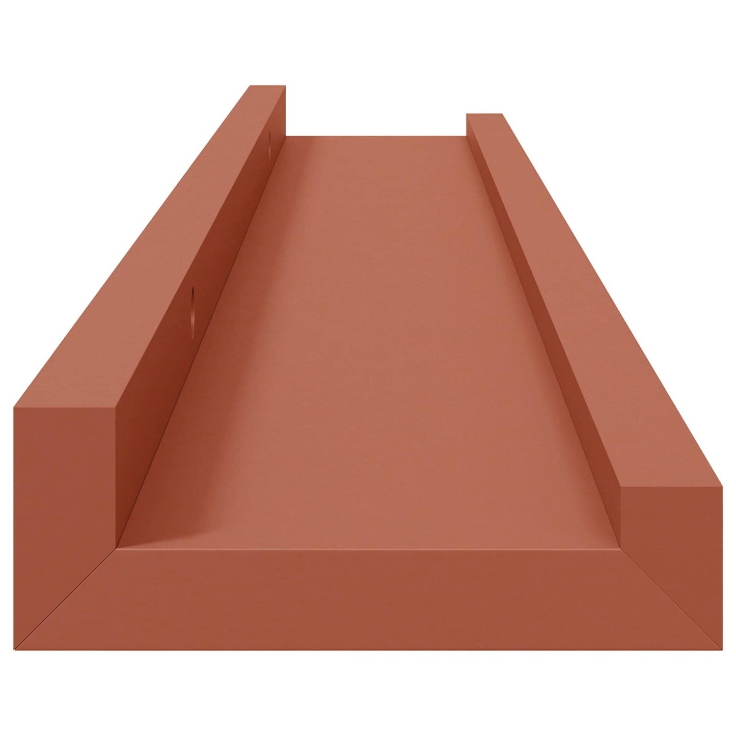 vidaXL Wandregal mit Regal 2 pcs Rot 60 x 9 x 3 cm Holzwerkstoff