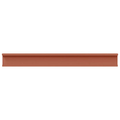 vidaXL Wandregal mit Regal 2 pcs Rot 80 x 9 x 3 cm Holzwerkstoff