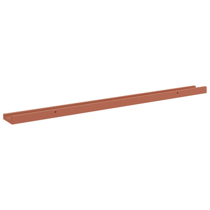vidaXL Wandregal mit Regal 2 pcs Rot 100 x 9 x 3 cm Holzwerkstoff