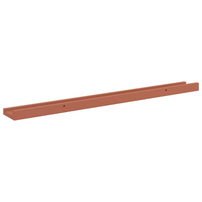 vidaXL Wandregal mit Regal 4 pcs Rot 80 x 9 x 3 cm Holzwerkstoff