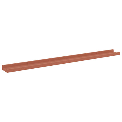 vidaXL Wandregal mit Regal 4 pcs Rot 100 x 9 x 3 cm Holzwerkstoff