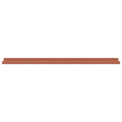 vidaXL Wandregal mit Regal 4 pcs Rot 100 x 9 x 3 cm Holzwerkstoff
