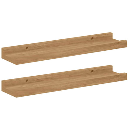 Wandregal mit Regal 2 pcs Braun 40 x 9 x 3 cm Holzwerkstoff