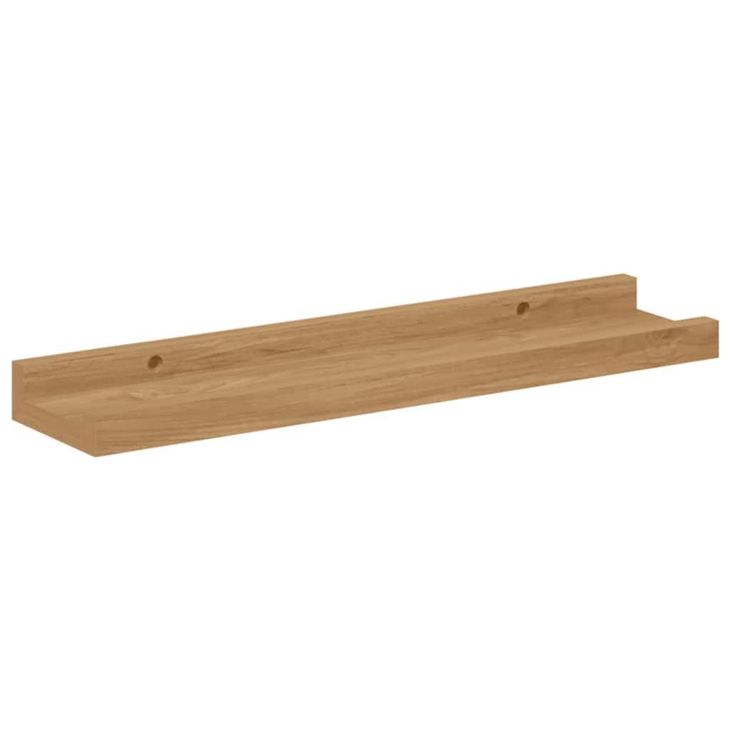 Wandregal mit Regal 2 pcs Braun 40 x 9 x 3 cm Holzwerkstoff