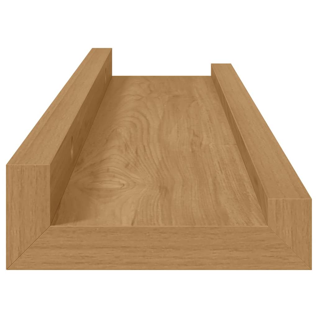 Wandregal mit Regal 2 pcs Braun 40 x 9 x 3 cm Holzwerkstoff