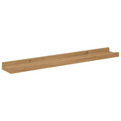 vidaXL Wandregal mit Regal 2 pcs Braun 60 x 9 x 3 cm Holzwerkstoff