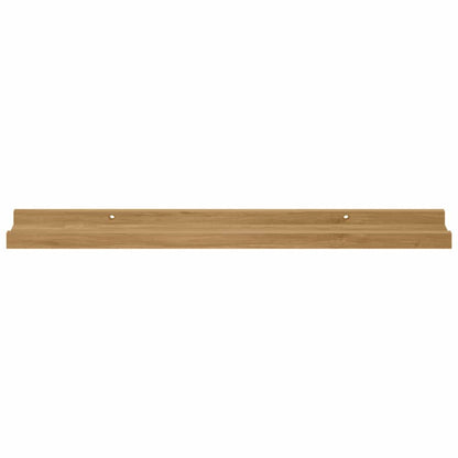 vidaXL Wandregal mit Regal 2 pcs Braun 60 x 9 x 3 cm Holzwerkstoff